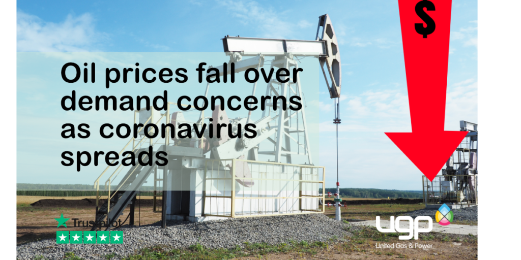 Oil Prices Fall Over Demand Concerns As Coronavirus Spreads