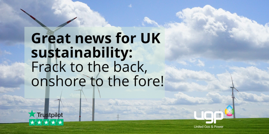 Great news for sustainability: Frack to the back, onshore to the fore
